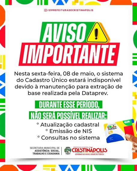 Aviso importante